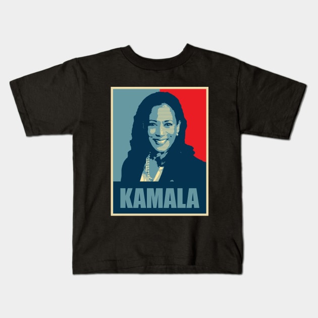 Kamala Harris 2020 Hope Poster Style Kids T-Shirt by Chelseaforluke